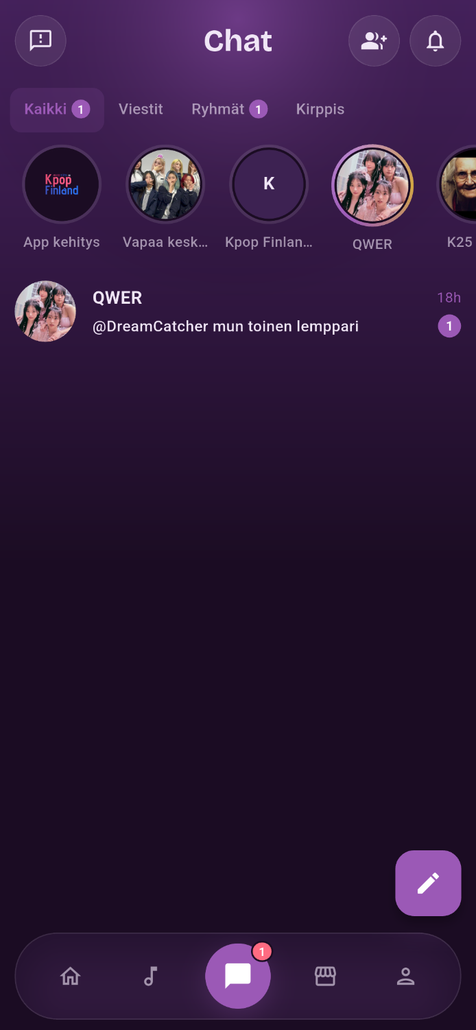 Chat-näkymä